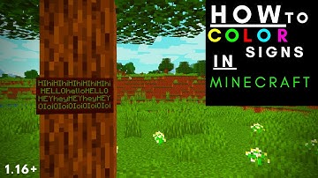 How to Color Sign Text in Minecraft
