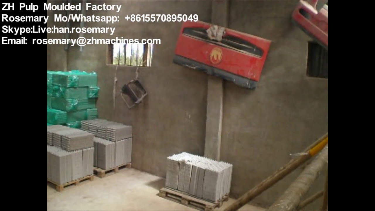 ZH Large capacity high quality egg tray machine paper pulp molding machine
