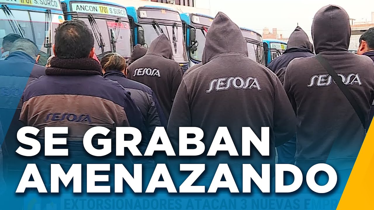 Extorsionadores se graban amenazando a los choferes en Lima