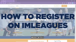 How To Register on IMLeagues