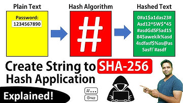 Create String to SHA-256 Hash Encoder Application using Visual Basic | Cryptographic Hash Explained