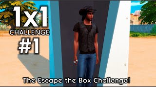 Sims 4: I trap a cowboy in a 1x1 box! // 1x1 Challenge - Ep 1!