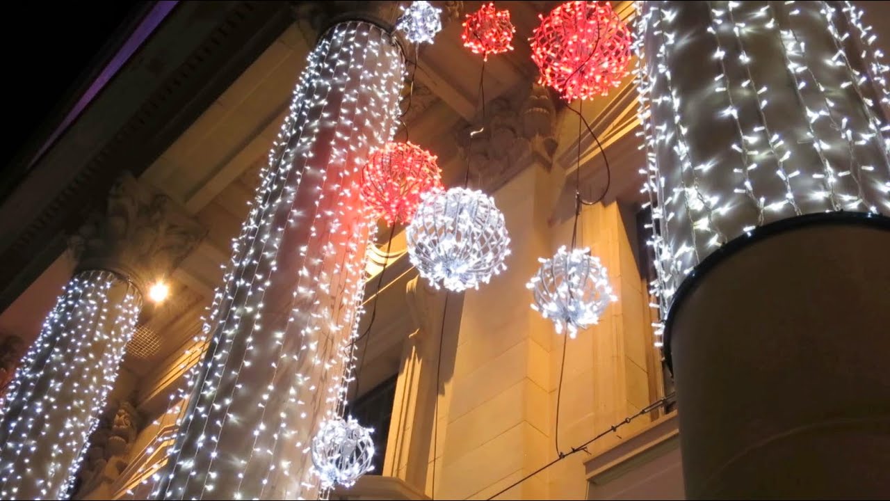 Derby Christmas lights and Storm Barney. 1080 HD. YouTube