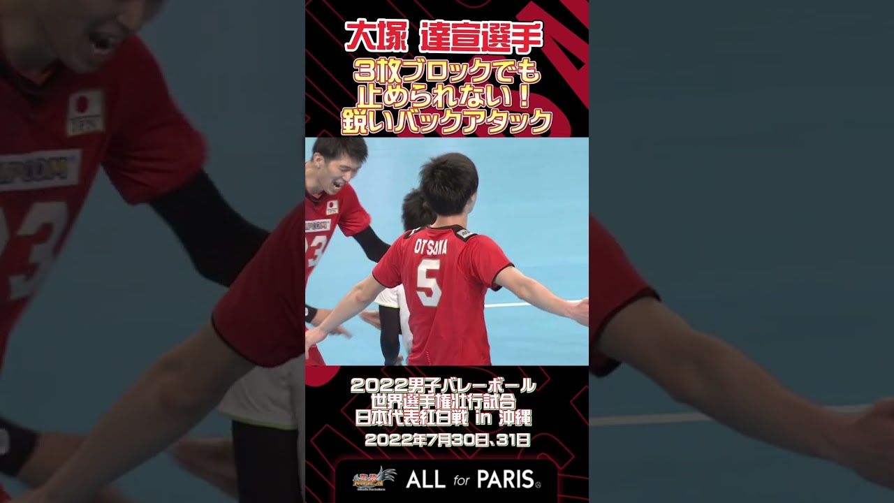 男子紅白戦厳選プレー映像【大塚達宣選手】#shorts - YouTube