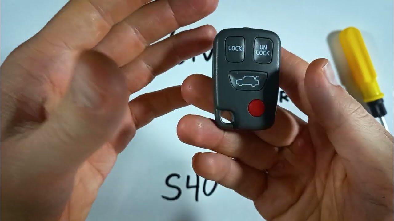 Volvo S40 Key Fob Battery Replacement (2000 - 2004) - YouTube