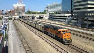 One Unit Wonder on BNSF WB TXUX Coal Train Lead By BNSF #9088. Kansas City, MO 5/18/24