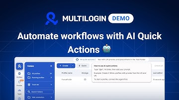 Multilogin Tutorial: Automate Workflows with Quick AI Actions ✅