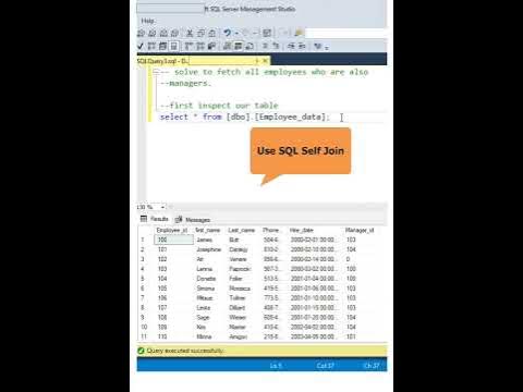 Query to Fetch All Employees Who Are Also Managers - YouTube