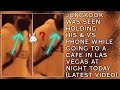 OMG!😱💋Jungkook Was Seen Holding His &amp; V's Phone While Going To A Cafe In Las Vegas At Night Today 