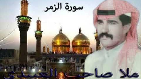 سورة الزمر =هديتى الى ارواح امواتكم اخوانى واخواتى الاطهار=ملا صاحب العبيدى