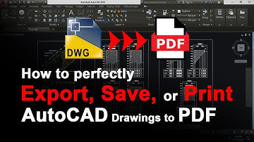 How to save AutoCAD drawing in pdf format