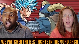 WE WATCHED THE BEST FIGHTS IN THE DRAGONBALL SUPER THE MORO ARCH | OMG MORO IS EXTREMELY OP!