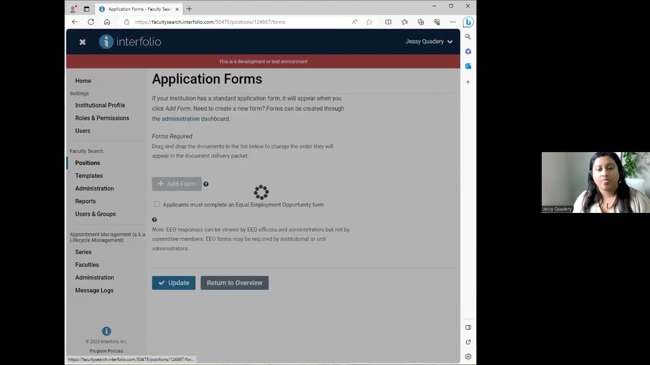 Faculty Information System Training Video