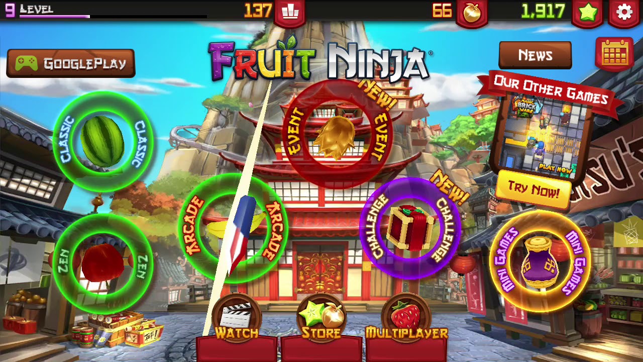 Fruit Ninja Youtube 