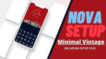 Minimal Vintage Setup #2 l Customize Smartphone Homescreen with NOVA Launcher l KWGT