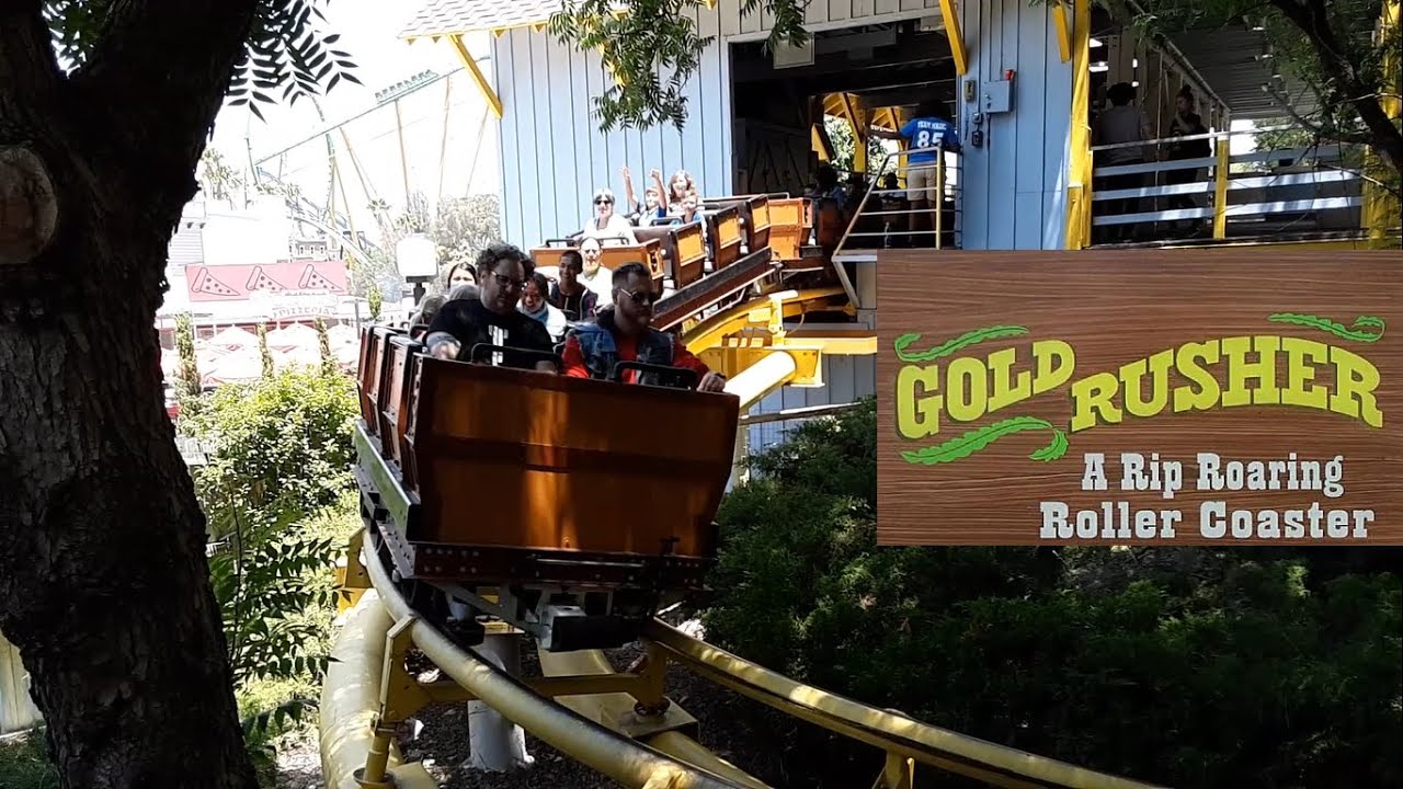 The Gold Rusher at Six Flags Magic Mountain (6/18/2019) Off-Ride footage (Non-Copyright)