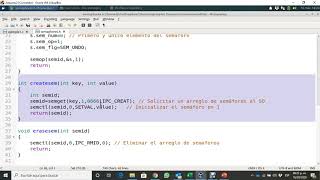 Sistemas Operativos, semáforos en Linux