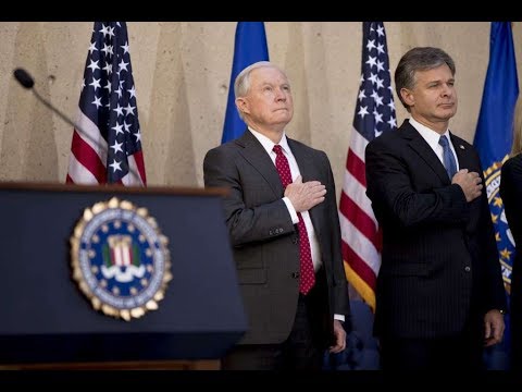 AG Jeff Sessions gives EXPLOSIVE Speech at the Swearing In of the New FBI Director Christopher Wray trump amazonia