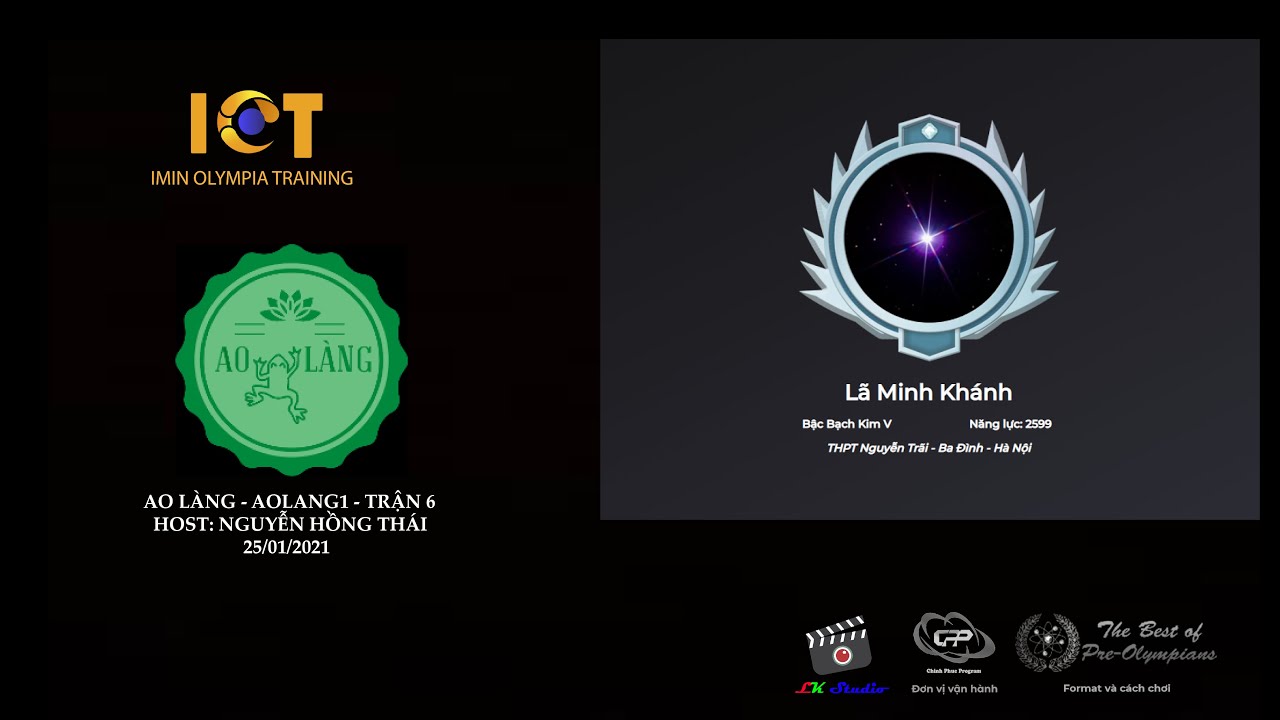 IOT IMin Olympia Training - Ao Làng 1 - Trận 6 (25/01/2021)
