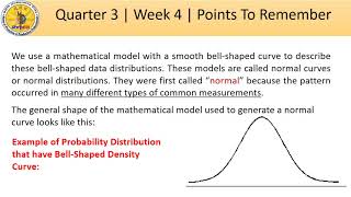 Quarter 3 Statistics and Probability Week 4 Part 1