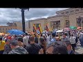 Opposition Rally in Plaza de Bolivar, Bogotá: 'Colombia Patria Mia'