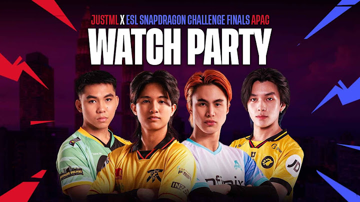Watch Party JustML - ESL Snapdragon Mobile  Challenge Finals