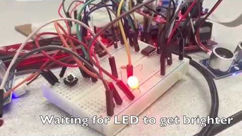 Ultrasonic Brightness Control Using Digital Potentiometer