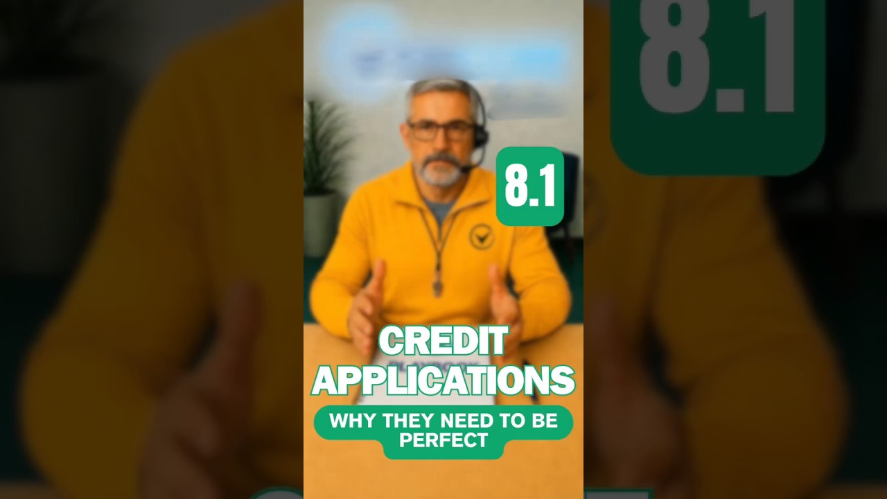 Why Your Credit Apps Need to Be Perfect - Coach Corey