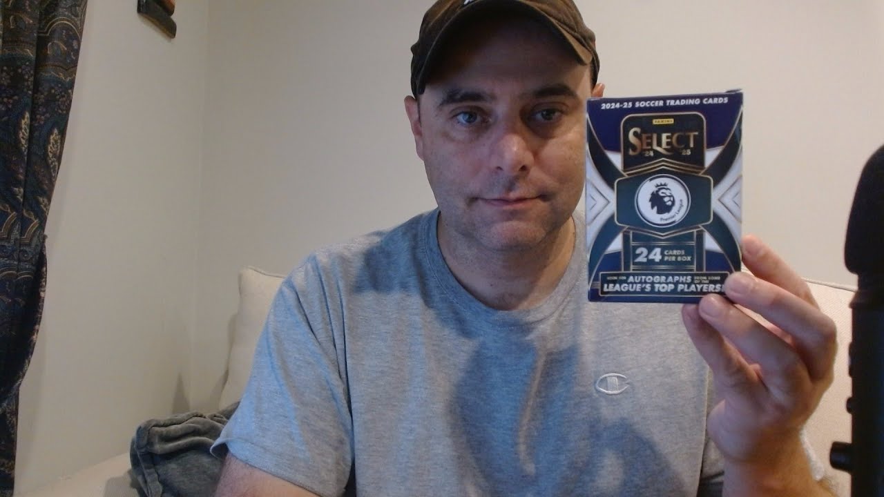 ASMR Gum Chewing 24-25 Panini Select Premier League Blaster Box Opening