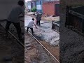 Rural pavement repair cement road site