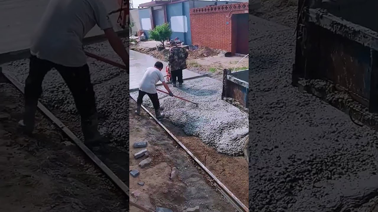 Rural Pavement Repair Cement Road Site