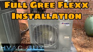 Full Install of The Gree Flexx 3 ton 20 SEER Inverter System.