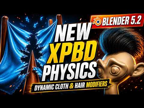 Blender 5.2's New Dynamic Cloth & Hair System Explained