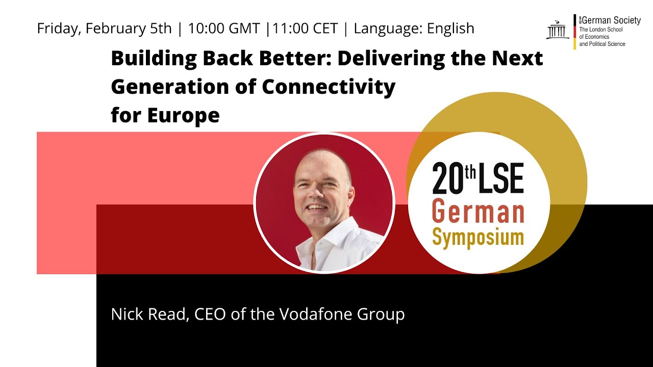 Building Back Better: Delivering the Next Generation of Connectivity with Nick Read (CEO, Vodafone)