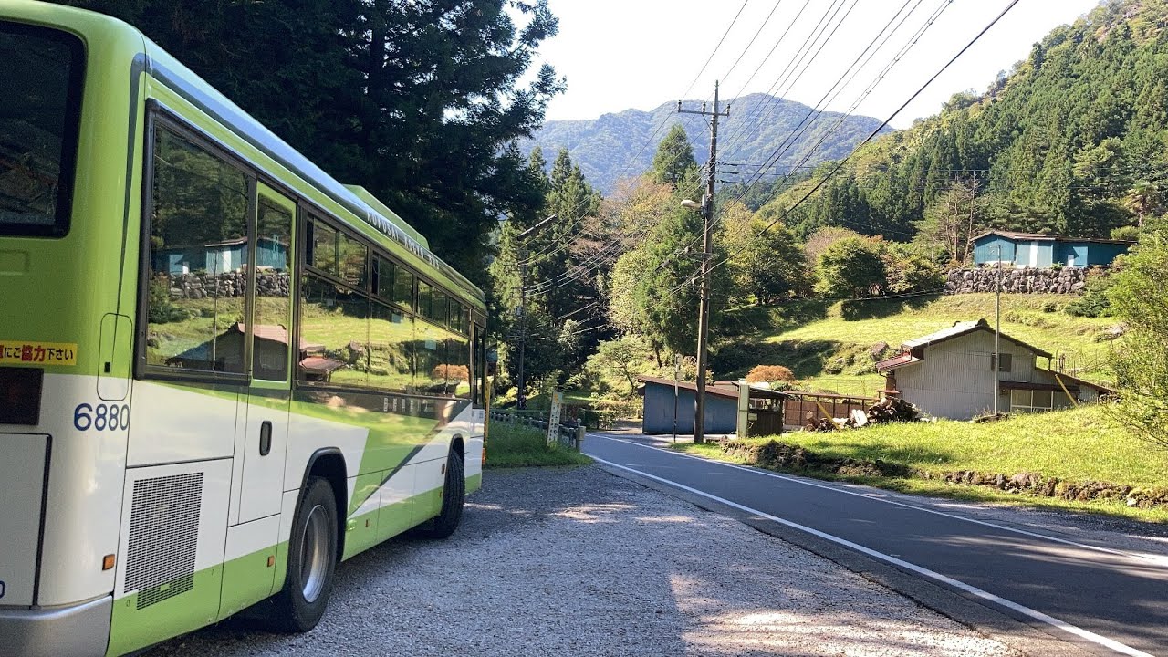 国際興業バス車窓 飯能駅→名栗車庫・湯の沢/ 飯01-2系統 飯能駅904発(増便)