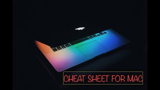 Keyboard shortcuts for Mac Book Pro simplified | Cheat sheet for Mac 2020 |