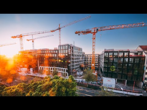 Bau Zeitraffer: Bürogebäude München – MARK