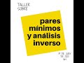 Sessió sobre Pares mínimos y análisis inverso