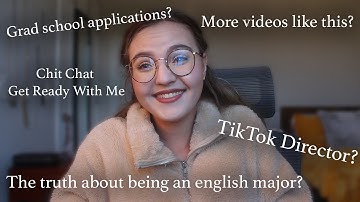 chit chat get ready with me | grad school applications, holiday list, future videos