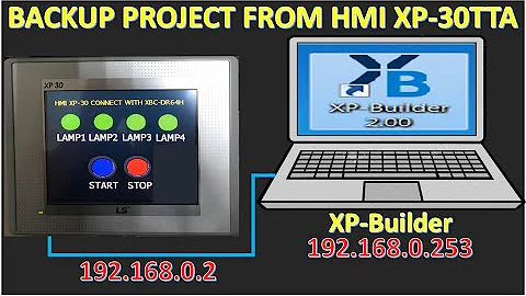 How to upload project from LS HMI XP-30TTA by using cable