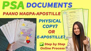 PAANO MAGPA-APOSTILLE NG PSA DOCUMENTS SA DFA | STEP BY STEP HOW TO ORDER PSA ONLINE | BabyDrewTV