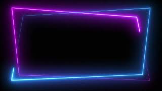 4 Different Colored Neon Background Frames | 4K Neon Background Video