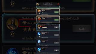 Clash of Kings: Increase Basic Battle Power, Set Skill Dragon.
