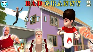 Bad granny chapter 2 act 1 full gameplay in tamil/Horror game/on vtg!