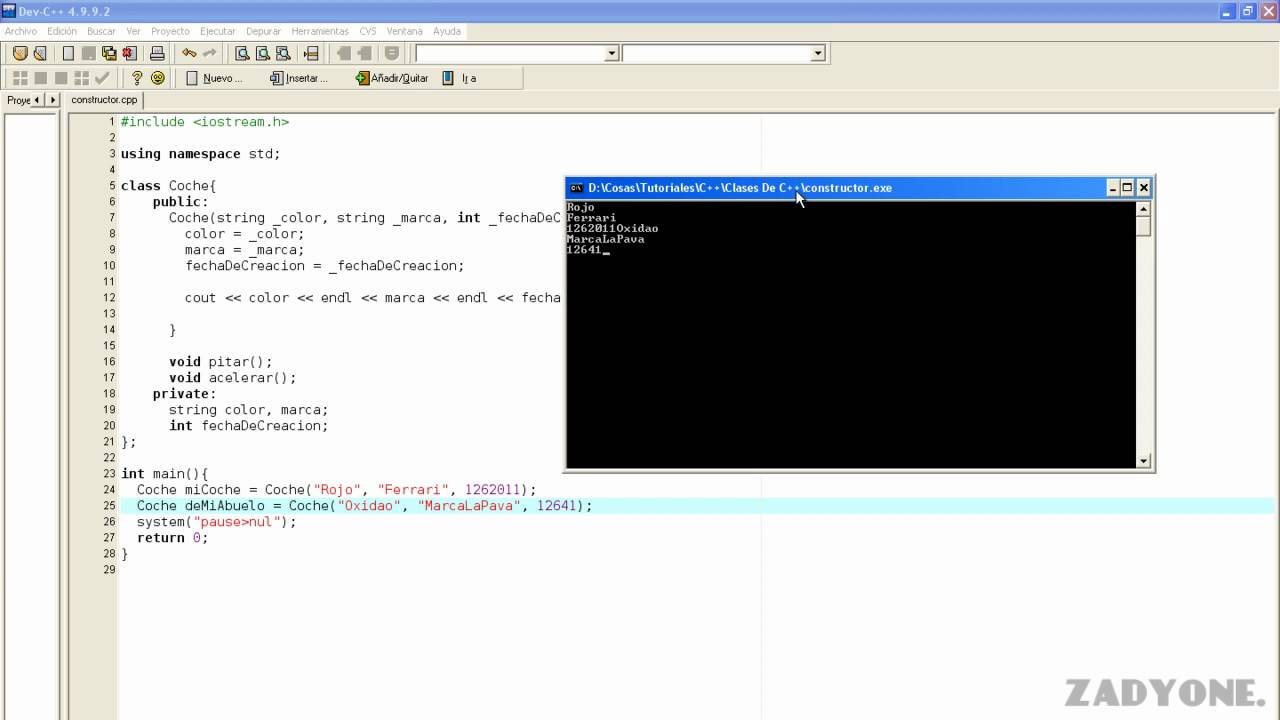Curso De C Cap 18 POO El Constructor De Una Clase HD Curso de c cap 18 poo el constructor de una clase hd