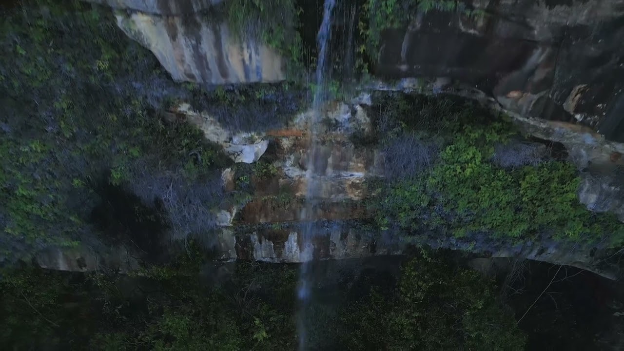 Waterfall in America Bay with the Mini 3 Pro - Hawkesbury River