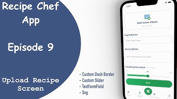 Recipe Upload Screen - Episode 9 - Recipe Chef | Cooking App - Flutter UI Tutorial - Speed Code