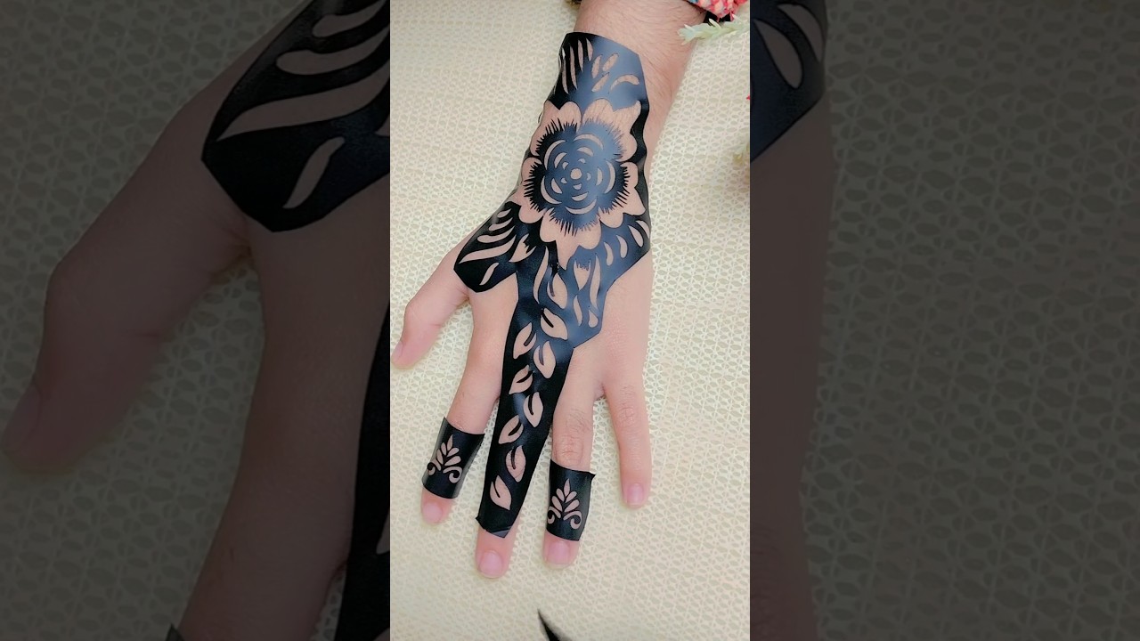 Beautiful sticker mehndi design #shorts