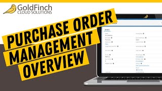 Purchase Order Management Overview - GoldFinch ERP built with Salesforce screenshot 1