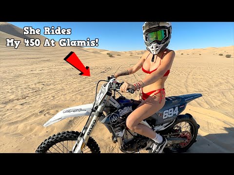 She Rides My 450 Glamis Dunes - Buttery Vlogs Ep169